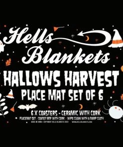 Brand new 🥰 HELLS BLANKETS Bats Hallows Harvest | PLACEMAT SET 💯 -Beserk Home Store HallowsHarvestBox 2135d371 a119 4b73 9ecc fecebe1255b7 700x700