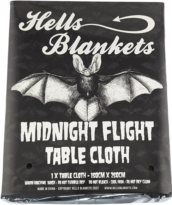 Wholesale 🔥 HELLS BLANKETS Bats Midnight Flight | TABLE CLOTH ⭐ 8 Wholesale 🔥 HELLS BLANKETS Bats Midnight Flight | TABLE CLOTH ⭐ - Image 6