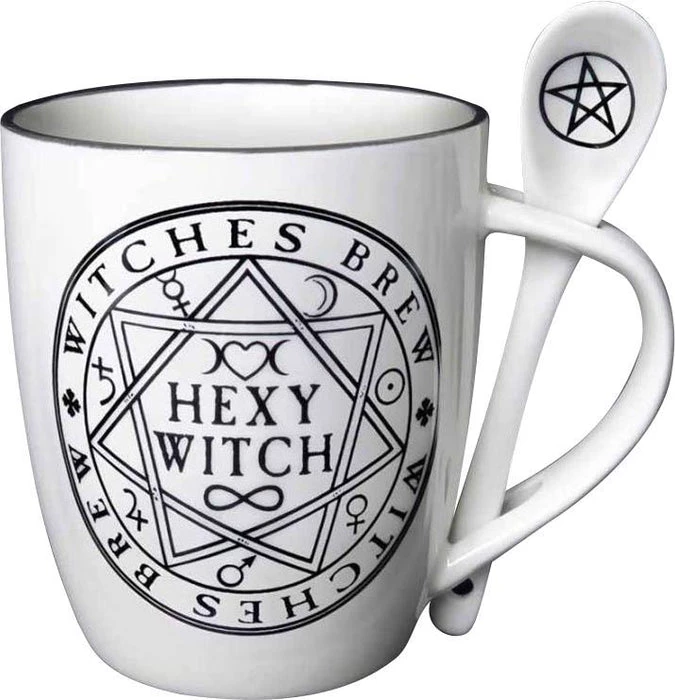 Cheap ๐ ALCHEMY GOTHIC Gothic Homewares Hexy Witch | MUG AND SPOON SET* ๐ฅ 5 Cheap ๐ ALCHEMY GOTHIC Gothic Homewares Hexy Witch | MUG AND SPOON SET* ๐ฅ - Image 3