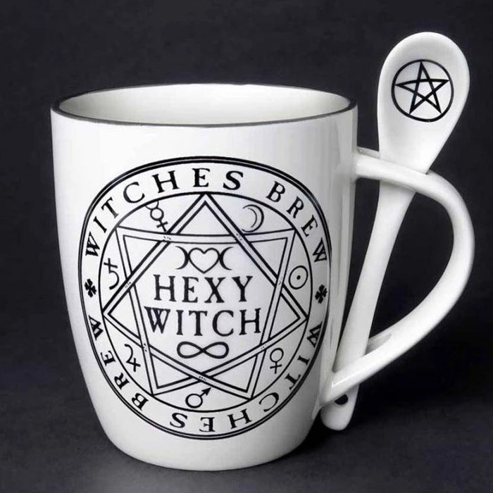 Cheap ๐ ALCHEMY GOTHIC Gothic Homewares Hexy Witch | MUG AND SPOON SET* ๐ฅ 7 Cheap ๐ ALCHEMY GOTHIC Gothic Homewares Hexy Witch | MUG AND SPOON SET* ๐ฅ - Image 5