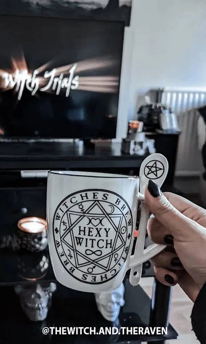 Cheap ๐ ALCHEMY GOTHIC Gothic Homewares Hexy Witch | MUG AND SPOON SET* ๐ฅ 3 Cheap ๐ ALCHEMY GOTHIC Gothic Homewares Hexy Witch | MUG AND SPOON SET* ๐ฅ
