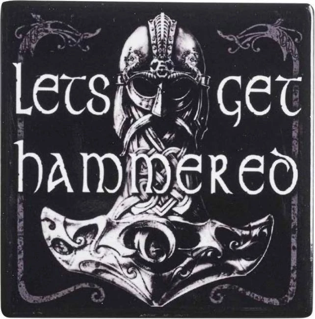 Brand new ๐ ALCHEMY GOTHIC Gothic Homewares Let's Get Hammered | COASTER* ๐ 3 Brand new ๐ ALCHEMY GOTHIC Gothic Homewares Let's Get Hammered | COASTER* ๐