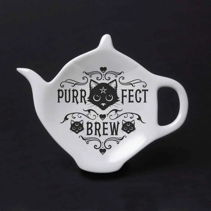 Cheap โค๏ธ ALCHEMY GOTHIC Gothic Homewares Purrfect Brew | TEABAG DISH ๐ 4 Cheap โค๏ธ ALCHEMY GOTHIC Gothic Homewares Purrfect Brew | TEABAG DISH ๐ - Image 2