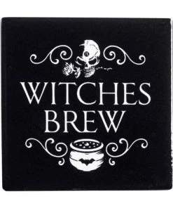 Coupon 🎉 ALCHEMY GOTHIC Gothic Homewares Witches Brew | CERAMIC COASTER 🎁