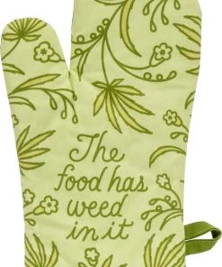 New 👍 BLUE Q All The Food Has Weed In It | OVEN MITT 👏