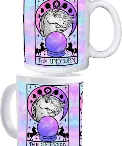 Wholesale 🔔 DARKSIDE CLOTHING Pastel Goth Unicorn Tarot Card [White] | MUG* 😉