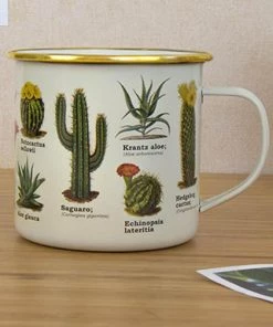 Outlet ⌛ GIFT REPUBLIC All Botanica | ENAMEL MUG 👍