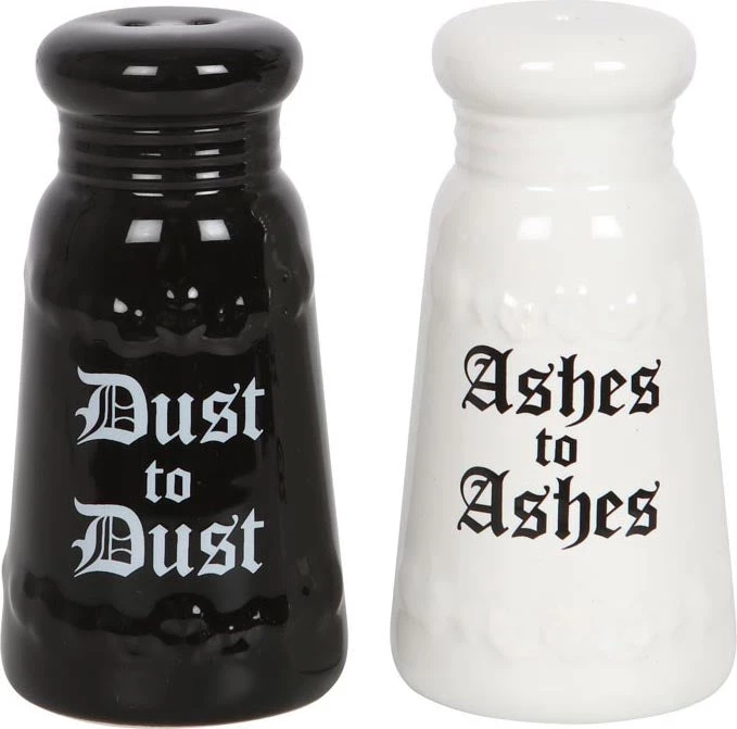 Discount ๐ฅ GOTHIC GIFTS Gothic Homewares Ashes To Ashes | SALT AND PEPPER SET ๐ 4 Discount ๐ฅ GOTHIC GIFTS Gothic Homewares Ashes To Ashes | SALT AND PEPPER SET ๐ - Image 2