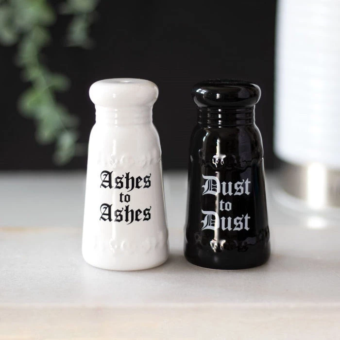 Discount ๐ฅ GOTHIC GIFTS Gothic Homewares Ashes To Ashes | SALT AND PEPPER SET ๐ 7 Discount ๐ฅ GOTHIC GIFTS Gothic Homewares Ashes To Ashes | SALT AND PEPPER SET ๐ - Image 5
