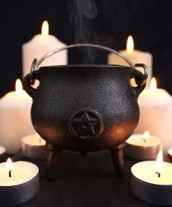 Cheap 👏 GOTHIC GIFTS Gothic Homewares Pentagram [7cm] | CAST IRON CAULDRON ✨