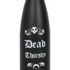 Flash Sale ⭐ GOTHIC GIFTS Gothic Homewares Dead Thirsty | METAL WATER BOTTLE ✨
