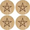 Cheap 🔥 GOTHIC GIFTS Pentacles & Pentagrams Engraved Pentagram | COASTER SET 🤩 -Beserk Home Store gothic gifts engraved pentagram coaster set 1 669bf7a9 09c1 4542 9cb7 801e01d2379c