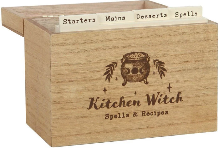 Cheap 🔥 GOTHIC GIFTS All Kitchen Witch | WOODEN RECIPE BOX` 🎉 4 Cheap 🔥 GOTHIC GIFTS All Kitchen Witch | WOODEN RECIPE BOX` 🎉 - Image 2