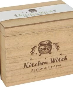 Cheap ๐ฅ GOTHIC GIFTS All Kitchen Witch | WOODEN RECIPE BOX` ๐