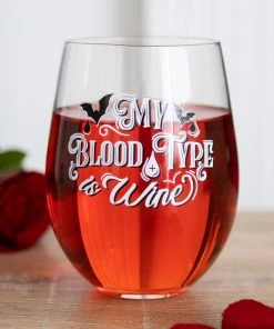 Discount ✔️ GOTHIC GIFTS Bats My Blood Type Is Wine | STEMLESS WINE GLASS ⌛ -Beserk Home Store gothic gifts my blood type is wine stemless wine glass 4 e67b8330 0a61 43a5 8061 8ce3b8b178a4 700x700