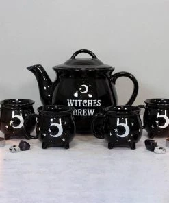 Buy 😀 GOTHIC GIFTS Gothic Homewares Witches Brew | TEA SET ✔️