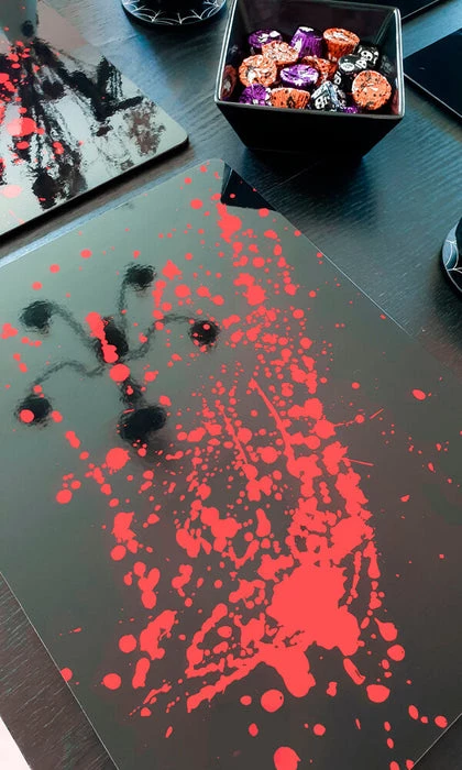 Buy ✨ HELLS BLANKETS Gothic Homewares High Tea Horrors | PLACEMAT SET ❤️ 6 Buy ✨ HELLS BLANKETS Gothic Homewares High Tea Horrors | PLACEMAT SET ❤️ - Image 4