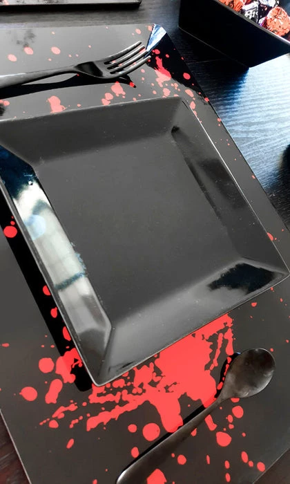 Buy ✨ HELLS BLANKETS Gothic Homewares High Tea Horrors | PLACEMAT SET ❤️ 5 Buy ✨ HELLS BLANKETS Gothic Homewares High Tea Horrors | PLACEMAT SET ❤️ - Image 3