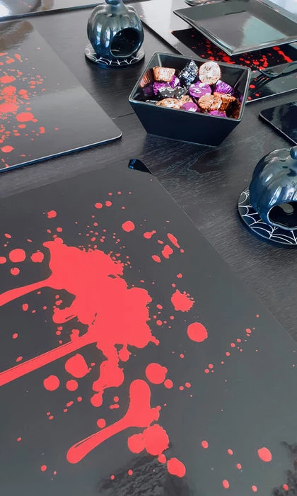 Buy ✨ HELLS BLANKETS Gothic Homewares High Tea Horrors | PLACEMAT SET ❤️ 3 Buy ✨ HELLS BLANKETS Gothic Homewares High Tea Horrors | PLACEMAT SET ❤️