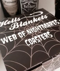 Discount ⭐ HELLS BLANKETS Gothic Homewares Web Of Nightmares | COASTER SET ⭐ -Beserk Home Store hells blankets web of nightmares coasters 01 9d1a93f9 dac1 41ae 89bc 2a08649a9a5f 700x700