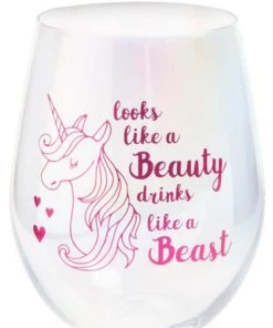 Best reviews of ⭐ HOMEWARES Beauty & The Beast Beauty And Beast [Aurora] | STEMLESS WINE GLASS 🤩