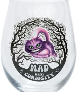 Hot Sale ๐ HOMEWARES Alice In Wonderland Mad Cat Stemless | WINE GLASS ๐