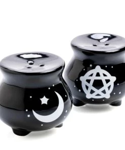 Best Pirce ๐ HOMEWARES Gothic Homewares Witches' Brew Cauldron | SALT & PEPPER SET ๐