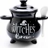 Best Sale ⌛ HOMEWARES Gothic Homewares Witches' Brew Cauldron | SOUP BOWL & SPOON ⭐ -Beserk Home Store homewares witches brew cauldron soup bowl spoon 1 700x700