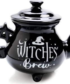 Brand new 🌟 HOMEWARES Gothic Homewares Witches' Brew Cauldron | TEA SET 🥰 -Beserk Home Store homewares witches brew cauldron tea set 4 700x700