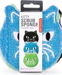Best Pirce 🥰 KIKKERLAND Cats Kitty | SCRUB SPONGE SET ⌛