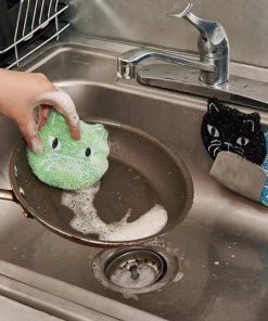 Best Pirce 🥰 KIKKERLAND Cats Kitty | SCRUB SPONGE SET ⌛ -Beserk Home Store kikkerland cat sponges set 2 0e0f318d 3f93 494d ba6b 9dce4d85bc1e 700x700