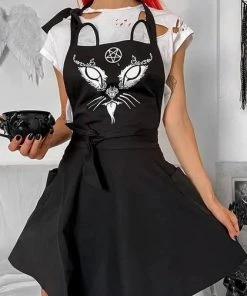 Budget 🌟 KILLSTAR Cats Devil Cat | KITCHEN APRON 🤩