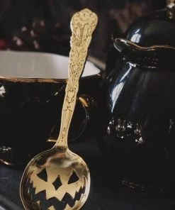 Best Sale 🤩 LIVELY GHOSTS Gothic Homewares Haunted Hallows [Gold] | TEA SPOON 🤩