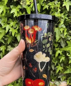 Brand new ⌛ MYSTICUM LUNA Gothic Homewares Green Witch Mushroom | TUMBLER 👏