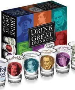 Wholesale 🔥 PHILOSOPHERS GUILD All Great Drinkers | SHOT GLASSES ⭐