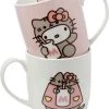 Promo 😍 Cats Hello Kitty & Pusheen | PORCELAIN MUGS [Set Of 2] 😍 -Beserk Home Store pusheen hello kitty pusheen porcelain mugs set of 2 1 f7696fd6 ebe3 4e2c 9193 28956ed867fb 700x700
