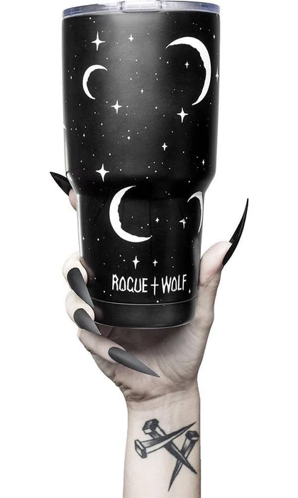 Cheap π ROGUE AND WOLF The Moon Moonlight | INSULATED TUMBLER" π 5 Cheap π ROGUE AND WOLF The Moon Moonlight | INSULATED TUMBLER" π - Image 3