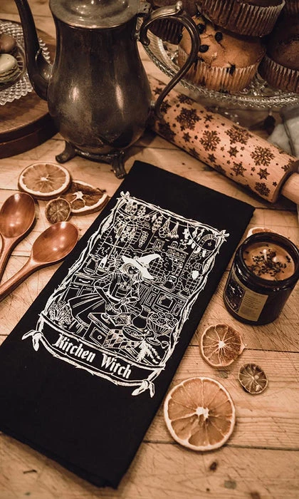 Best deal π― THE PRETTY CULT Gothic Homewares Kitchen Witch | DISH TOWEL π 4 Best deal π― THE PRETTY CULT Gothic Homewares Kitchen Witch | DISH TOWEL π - Image 2